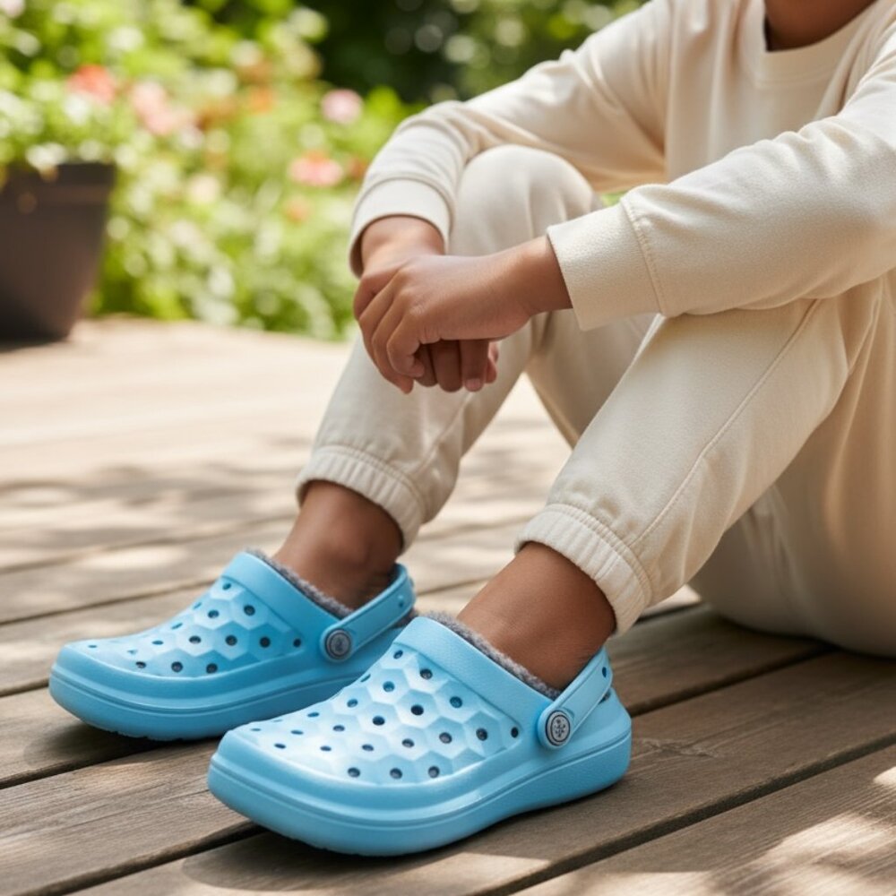 Joybees Varsity lined clogs‎